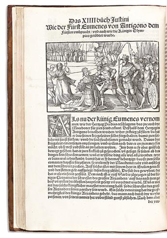 Justinus trans. Hieronymus Boner (c. 1490-1556) Des Hochberümptesten Geschicht Schreybers Justini / Warhafftige Hystorien.